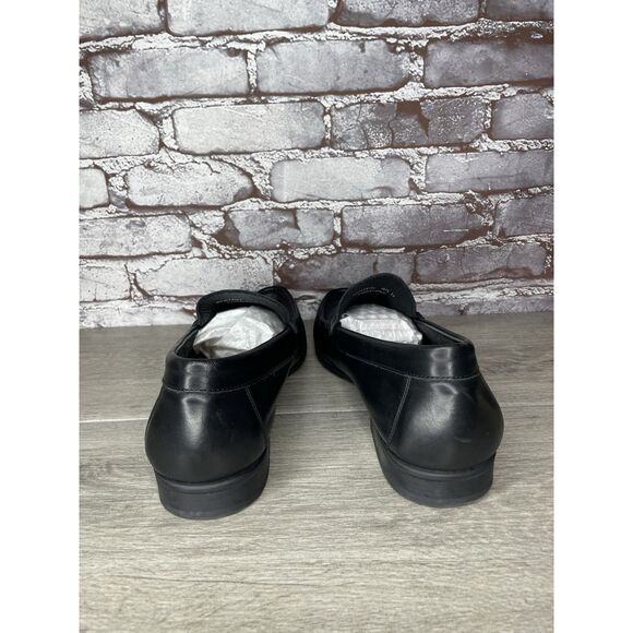 Isa Tapia Ayrton Black Leather Penny Loafers Dress Shoes Men’s Sz 45EU/12.5M US - Picture 6 of 16